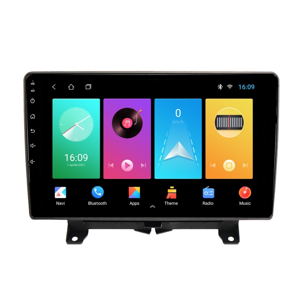 Navigatie dedicata cu Android Land Rover Range Rover Sport I 2005 - 2009, 1GB RAM, Radio GPS Dual Zone, Display HD IPS 9" Touchscreen, Internet Wi-Fi, Bluetooth, MirrorLink, USB