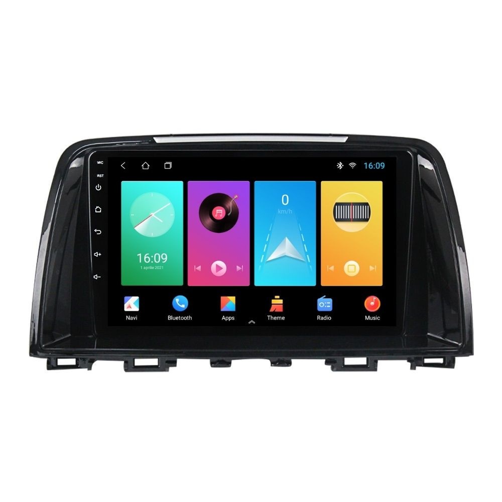 Navigatie dedicata cu Android Mazda 6 2013 - 2015, 2GB RAM, Radio GPS Dual Zone, Display HD IPS 9" Touchscreen, Internet Wi-Fi, Bluetooth, MirrorLink, USB