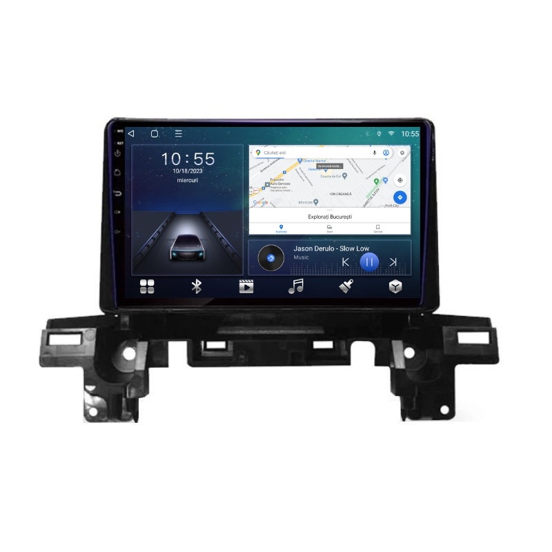 Mărește imaginea pentru Navigatie dedicata cu Android Mazda CX-5 2017 - 2021, 2GB RAM, Radio GPS Dual Zone, Display HD QLED 9" Touchscreen, Internet Wi-Fi si slot SIM 4G, Bluetooth, MirrorLink, USB