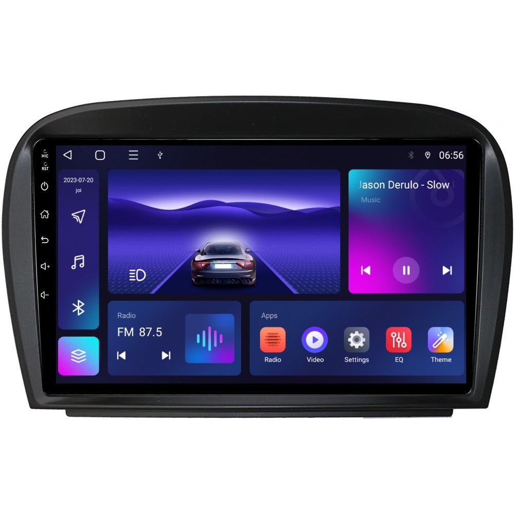 Navigatie dedicata cu Android Mercedes SL R230 2001 - 2012, 4GB RAM, Radio GPS Dual Zone, Display HD IPS 9" Touchscreen, Internet Wi-Fi, Bluetooth, MirrorLink, USB