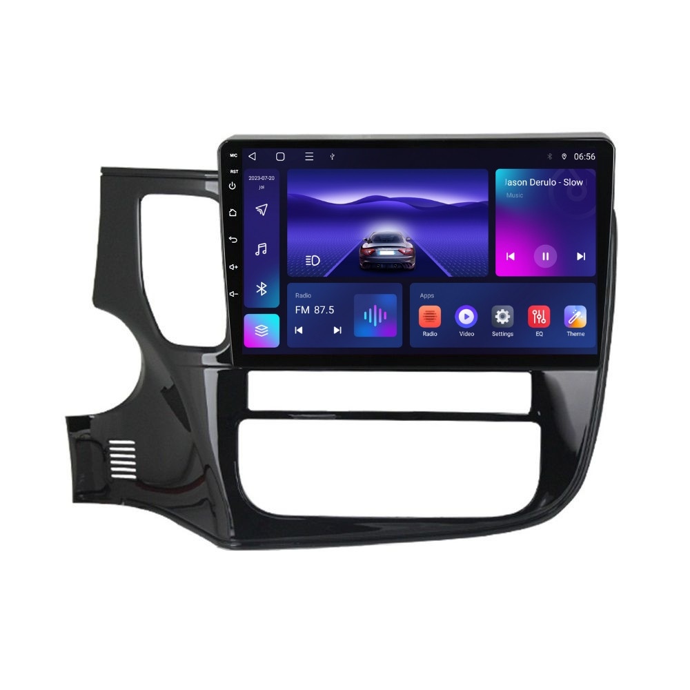 Navigatie dedicata cu Android Mitsubishi Outlander III 2012 - 2019, 4GB RAM, Radio GPS Dual Zone, Display HD IPS 10" Touchscreen, Internet Wi-Fi, Bluetooth, MirrorLink, USB