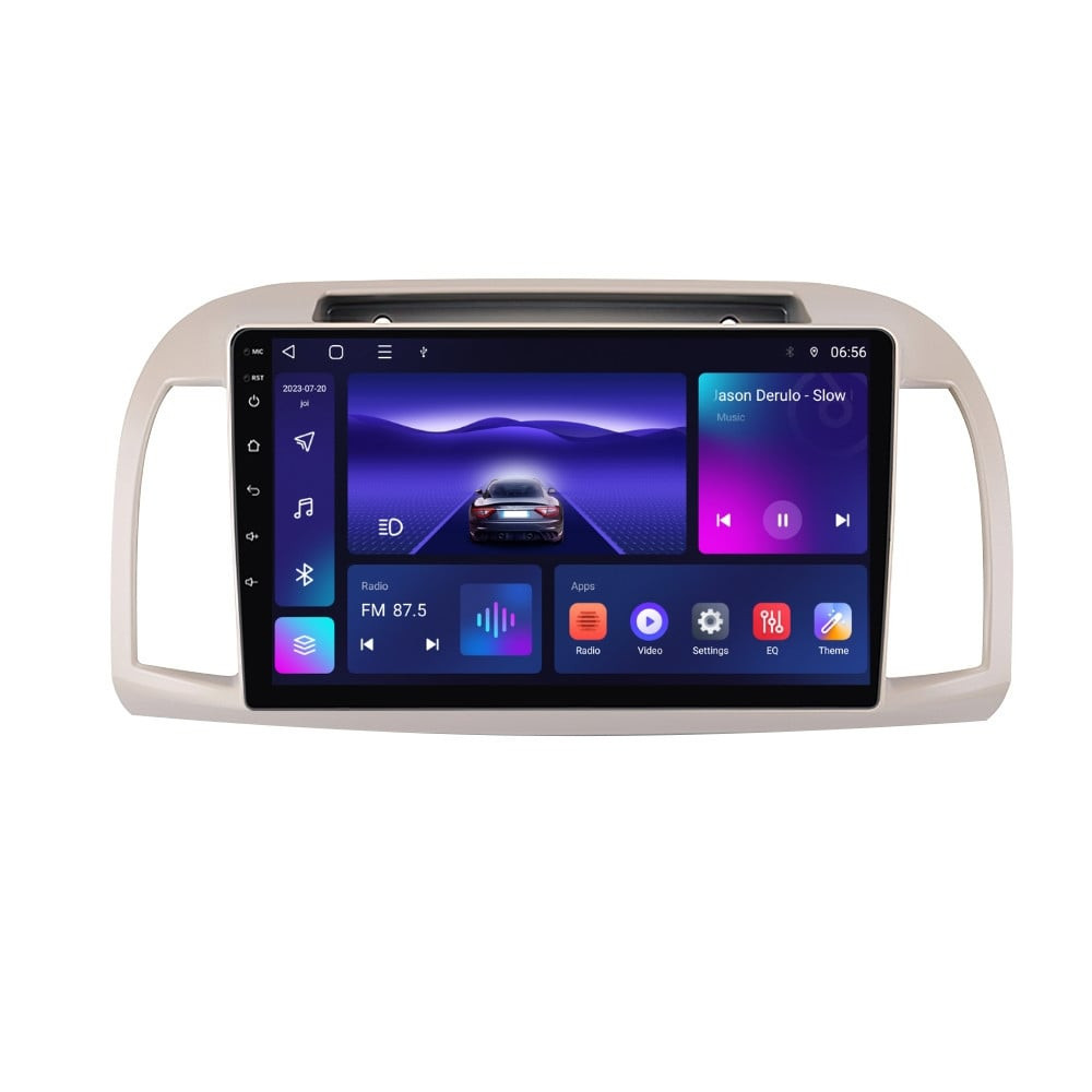 Navigatie dedicata cu Android Nissan Micra III 2003 - 2010, 3GB RAM, Radio GPS Dual Zone, Display HD QLED 9" Touchscreen, Internet Wi-Fi si slot SIM 4G, Bluetooth, MirrorLink, USB