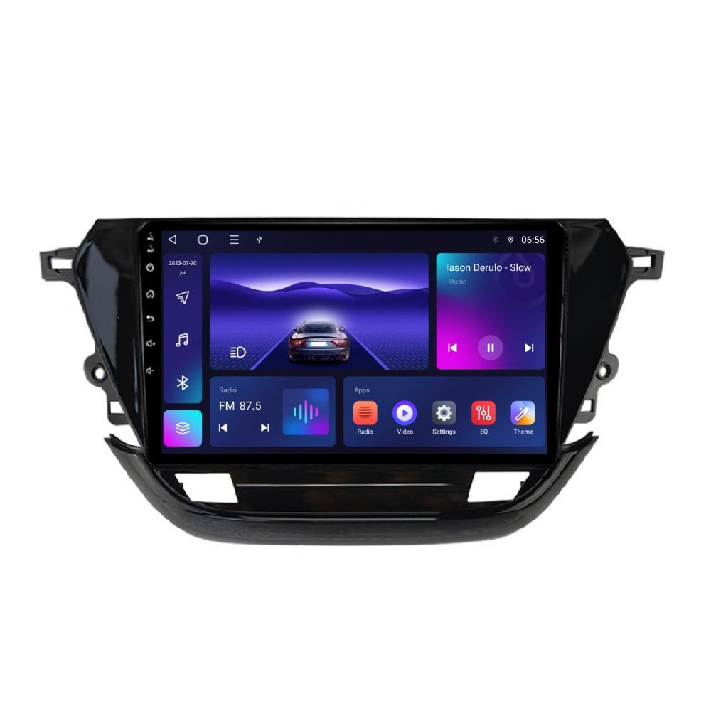 Navigatie dedicata cu Android Opel Corsa F dupa 2019, 3GB RAM, Radio GPS Dual Zone, Display HD QLED 9" Touchscreen, Internet Wi-Fi si slot SIM 4G, Bluetooth, MirrorLink, USB