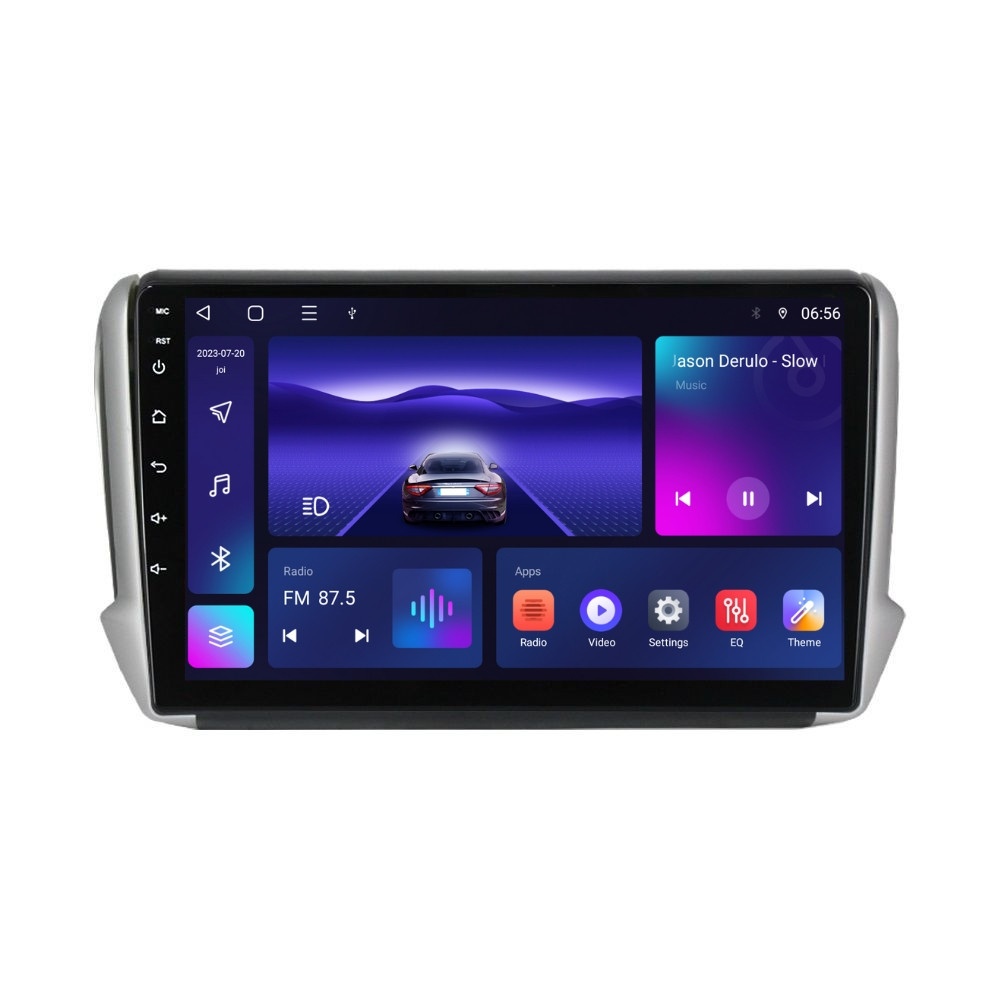 Navigatie dedicata cu Android Peugeot 2008 I 2013 - 2019, 4GB RAM, Radio GPS Dual Zone, Display HD IPS 10" Touchscreen, Internet Wi-Fi, Bluetooth, MirrorLink, USB