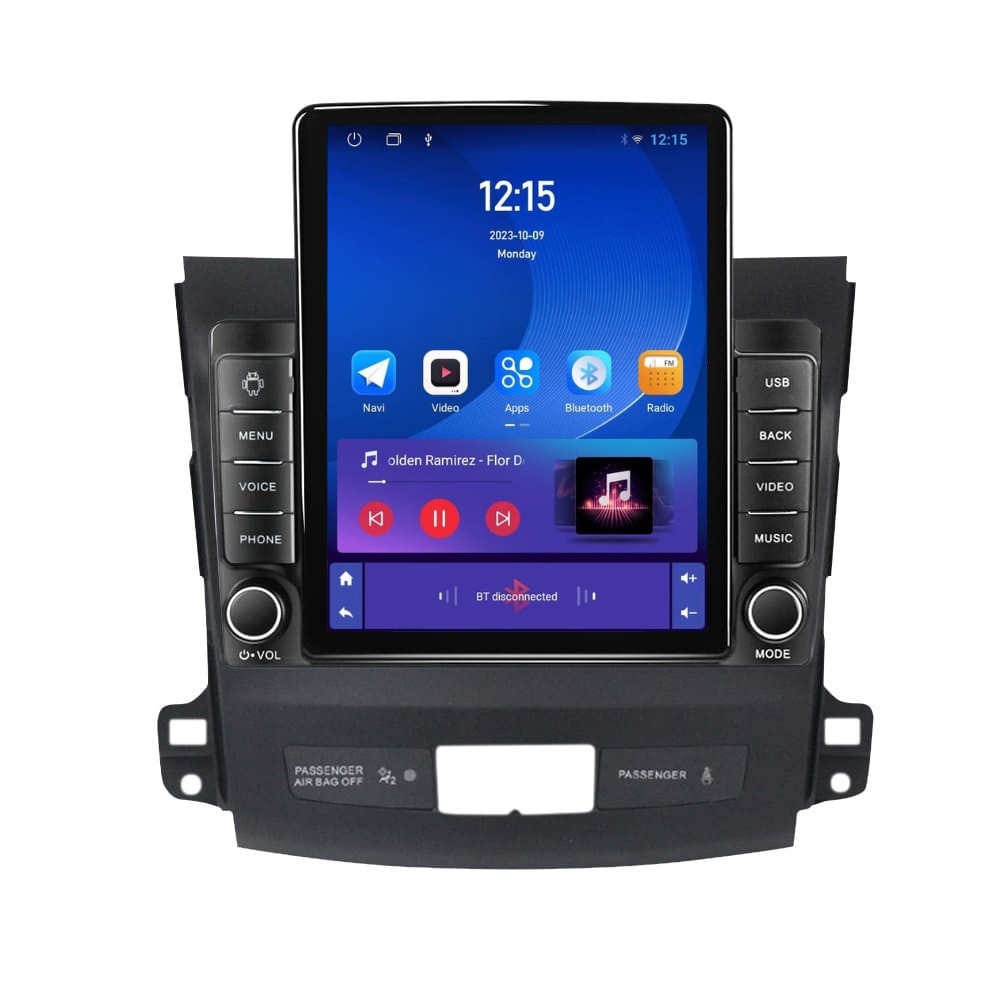 Navigatie dedicata cu Android Peugeot 4007 2007 - 2013, 1GB RAM, Radio GPS Dual Zone, Touchscreen IPS 9.7" HD tip Tesla, Internet Wi-Fi, Bluetooth, MirrorLink, USB