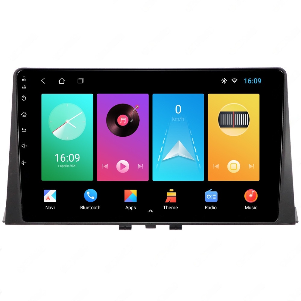 Navigatie dedicata cu Android Peugeot Partner dupa 2018, 2GB RAM, Radio GPS Dual Zone, Display HD IPS 10" Touchscreen, Internet Wi-Fi, Bluetooth, MirrorLink, USB