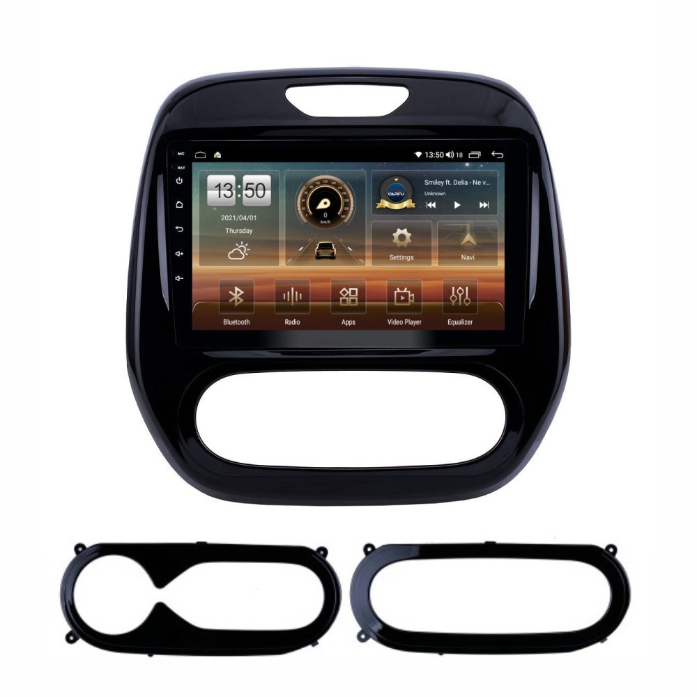 Navigatie dedicata cu Android Renault Captur I 2013 - 2020, 8GB RAM, Radio GPS Dual Zone, Display HD QLED 9" Touchscreen, Internet Wi-Fi si slot SIM 4G, Bluetooth, MirrorLink, USB
