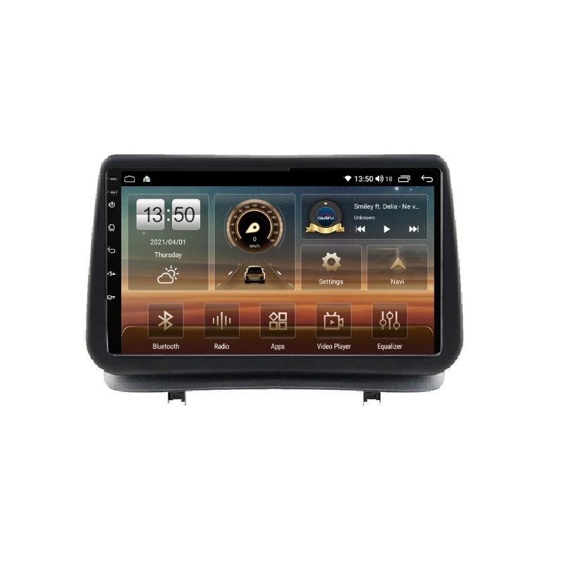 Navigatie dedicata cu Android Renault Clio III 2005 - 2012, 4GB RAM, Radio GPS Dual Zone, Display HD QLED 9" Touchscreen, Internet Wi-Fi si slot SIM 4G, Bluetooth, MirrorLink, USB