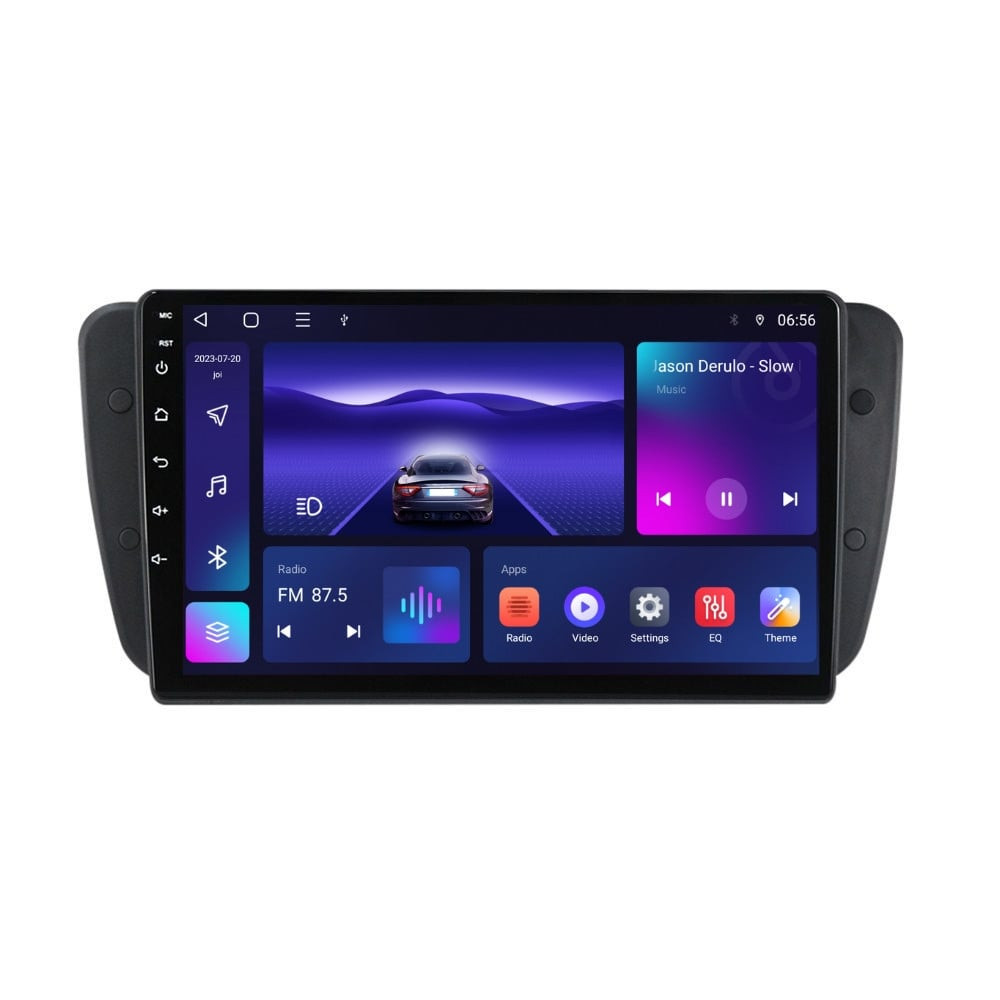 Navigatie dedicata cu Android Seat Ibiza IV 2008 - 2013, 3GB RAM, Radio GPS Dual Zone, Display HD QLED 9" Touchscreen, Internet Wi-Fi si slot SIM 4G, Bluetooth, MirrorLink, USB