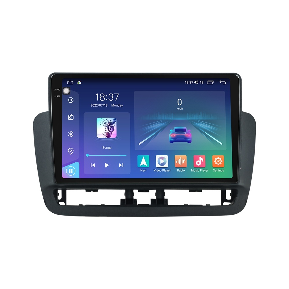 Navigatie dedicata cu Android Seat Ibiza IV 2014 - 2017, 8GB RAM, Radio GPS Dual Zone, Display 2K QLED 9.5" Touchscreen, Internet Wi-Fi si slot SIM 4G, Bluetooth, MirrorLink, USB