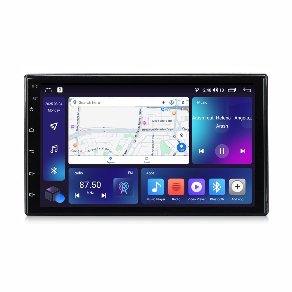 Navigatie dedicata cu Android Skoda Fabia I 1999 - 2008, 2GB RAM, Radio GPS Dual Zone, Display HD IPS 7" Touchscreen, Internet Wi-Fi si slot SIM 4G, Bluetooth, MirrorLink, USB