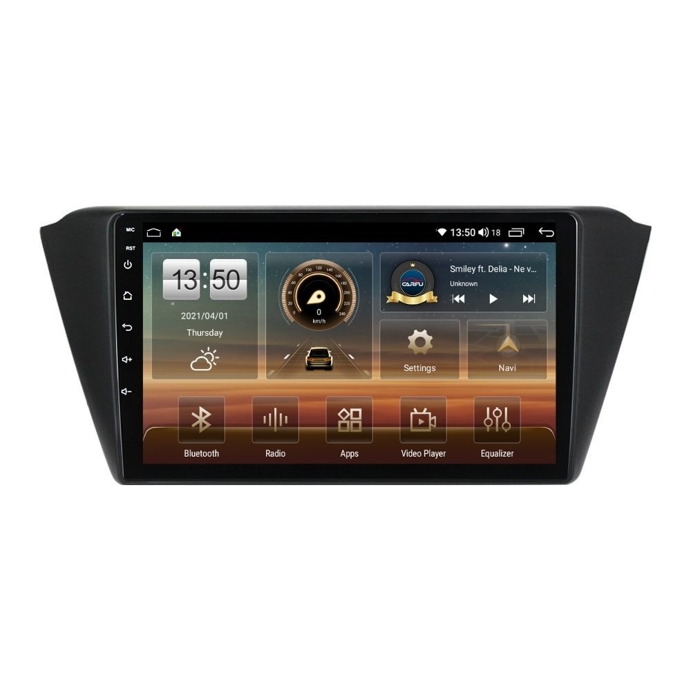 Navigatie dedicata cu Android Skoda Fabia III 2014 - 2021, 4GB RAM, Radio GPS Dual Zone, Display HD QLED 9" Touchscreen, Internet Wi-Fi si slot SIM 4G, Bluetooth, MirrorLink, USB