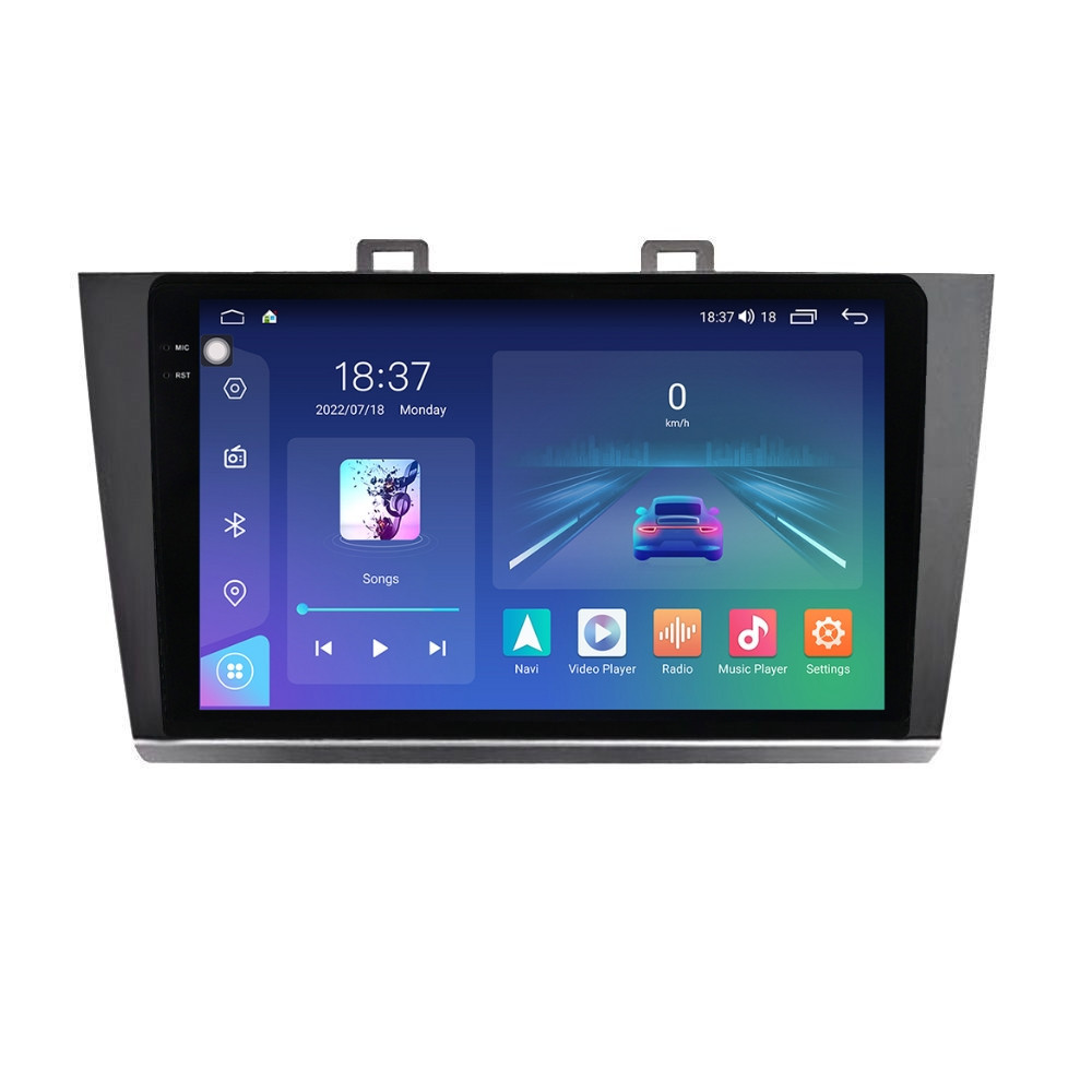 Navigatie dedicata cu Android Subaru Outback / Legacy 2014 - 2019, 8GB RAM, Radio GPS Dual Zone, Display 2K QLED 9.5" Touchscreen, Internet Wi-Fi si slot SIM 4G, Bluetooth, MirrorLink, USB