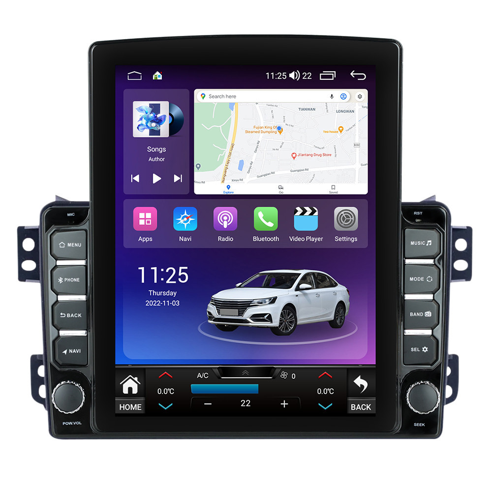 Navigatie dedicata cu Android Suzuki Splash 2008 - 2015, 4GB RAM, Radio GPS Dual Zone, Touchscreen IPS 9.7" HD tip Tesla, Internet Wi-Fi si slot SIM 4G, Bluetooth, MirrorLink, USB