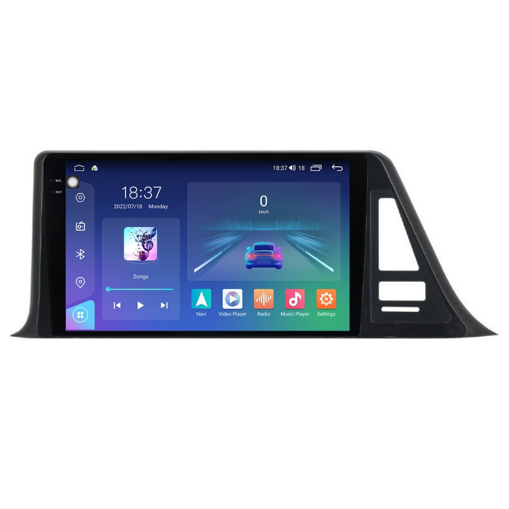 Navigatie dedicata cu Android Toyota C-HR dupa 2016, 8GB RAM, Radio GPS Dual Zone, Display 2K QLED 9.5" Touchscreen, Internet Wi-Fi si slot SIM 4G, Bluetooth, MirrorLink, USB