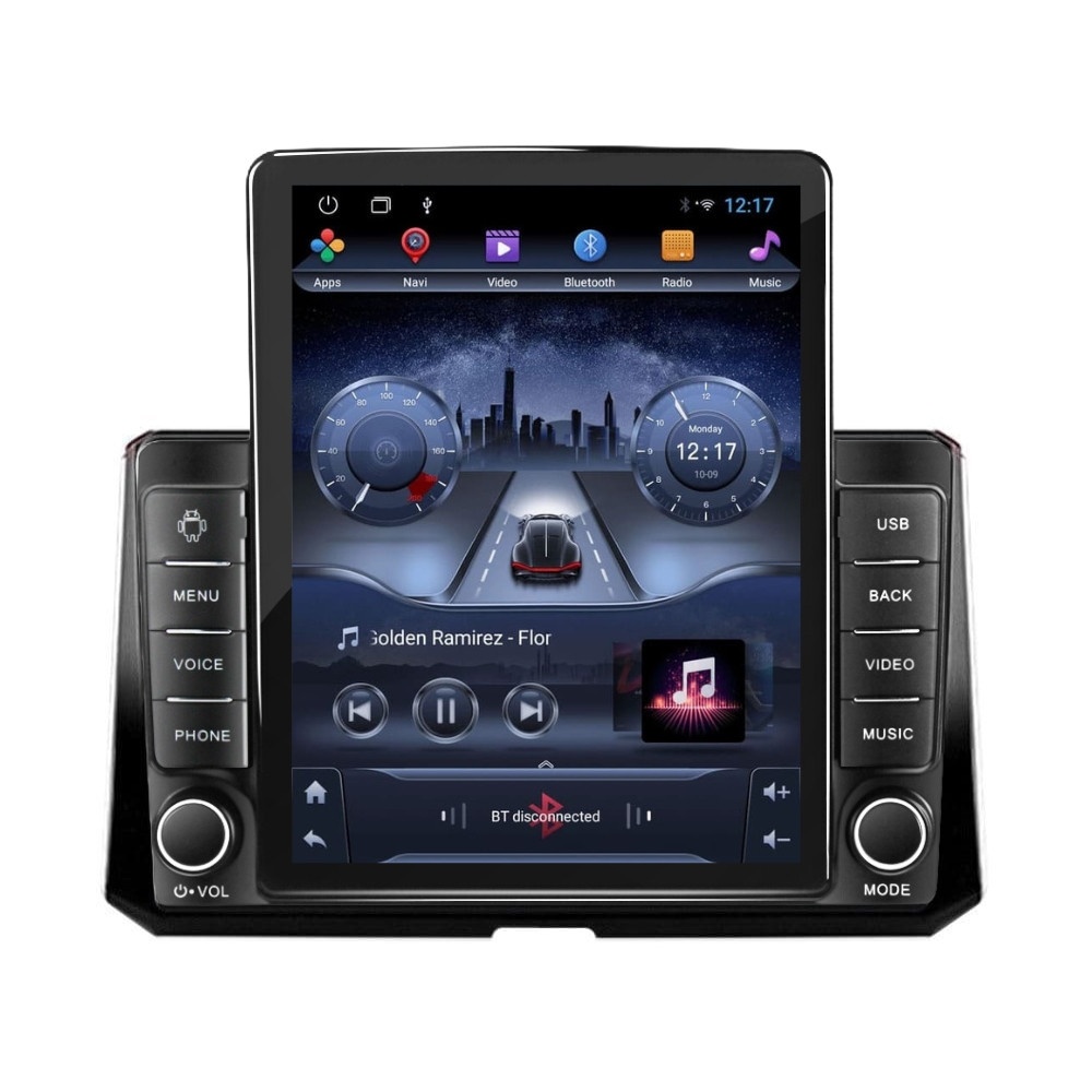 Navigatie dedicata cu Android Toyota Corolla E21 dupa 2019, 2GB RAM, Radio GPS Dual Zone, Touchscreen IPS 9.7" HD tip Tesla, Internet Wi-Fi, Bluetooth, MirrorLink, USB