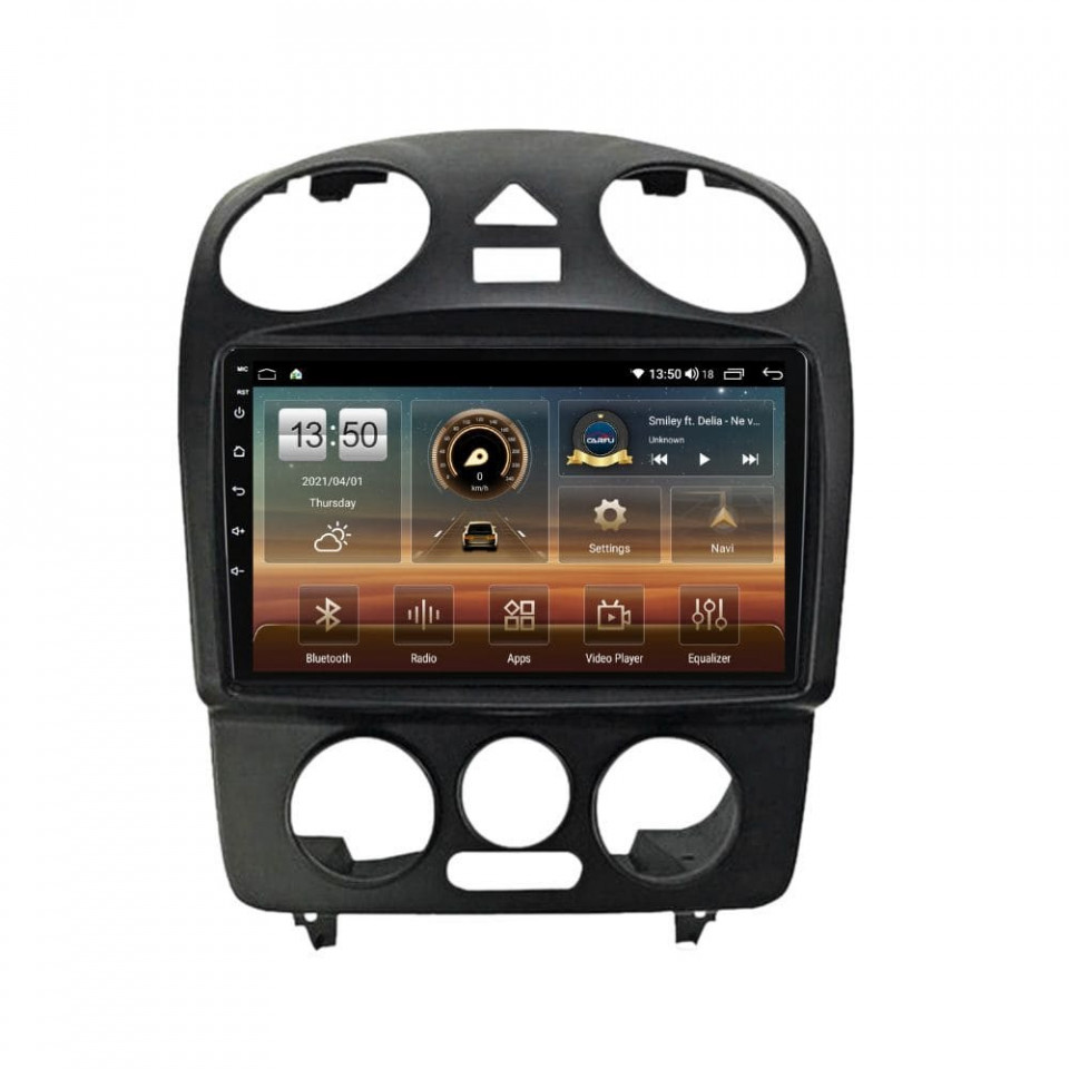 Navigatie dedicata cu Android VW New Beetle 2004 - 2011, 8GB RAM, Radio GPS Dual Zone, Display HD QLED 9" Touchscreen, Internet Wi-Fi si slot SIM 4G, Bluetooth, MirrorLink, USB