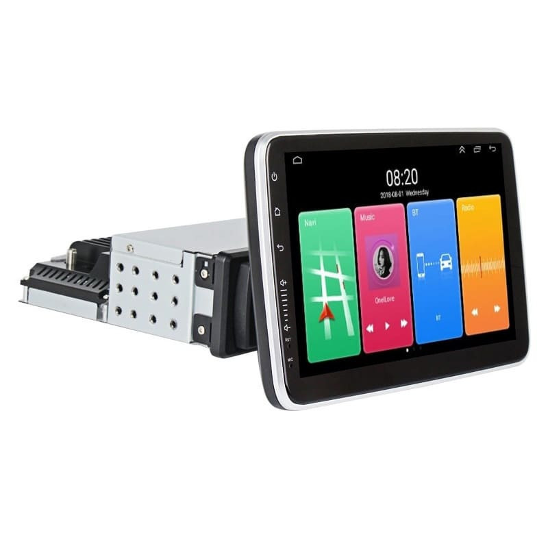 Navigatie 1DIN cu Android Renault Modus 2004 - 2012, 2GB RAM, Radio GPS Dual Zone, Display HD 10" Touchscreen reglabil 360 grade, Internet Wi-Fi, Bluetooth, MirrorLink, USB