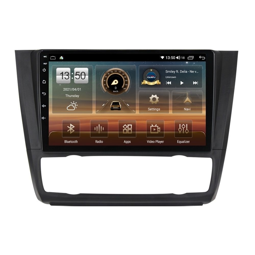 Navigatie dedicata cu Android BMW Seria 1 (E81 / E87) 2007 - 2013, clima automata, 4GB RAM, Radio GPS Dual Zone, Display HD QLED 9" Touchscreen, Internet Wi-Fi si slot SIM 4G, Bluetooth, MirrorLink, USB
