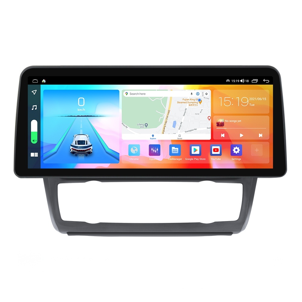 Navigatie dedicata cu Android BMW Seria 1 (E81 / E87) 2007 - 2013, clima automata, 4GB RAM, Radio GPS Dual Zone, Display QLED 12.3" Touchscreen, Internet Wi-Fi si slot SIM 4G, Bluetooth, MirrorLink, USB