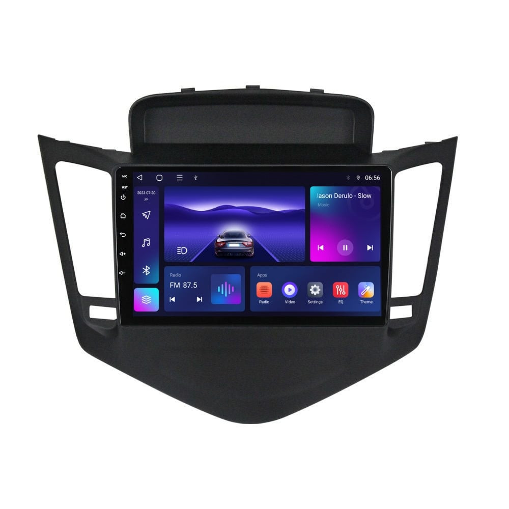 Navigatie dedicata cu Android Chevrolet Cruze 2008 - 2013, 3GB RAM, Radio GPS Dual Zone, Display HD QLED 9" Touchscreen, Internet Wi-Fi si slot SIM 4G, Bluetooth, MirrorLink, USB
