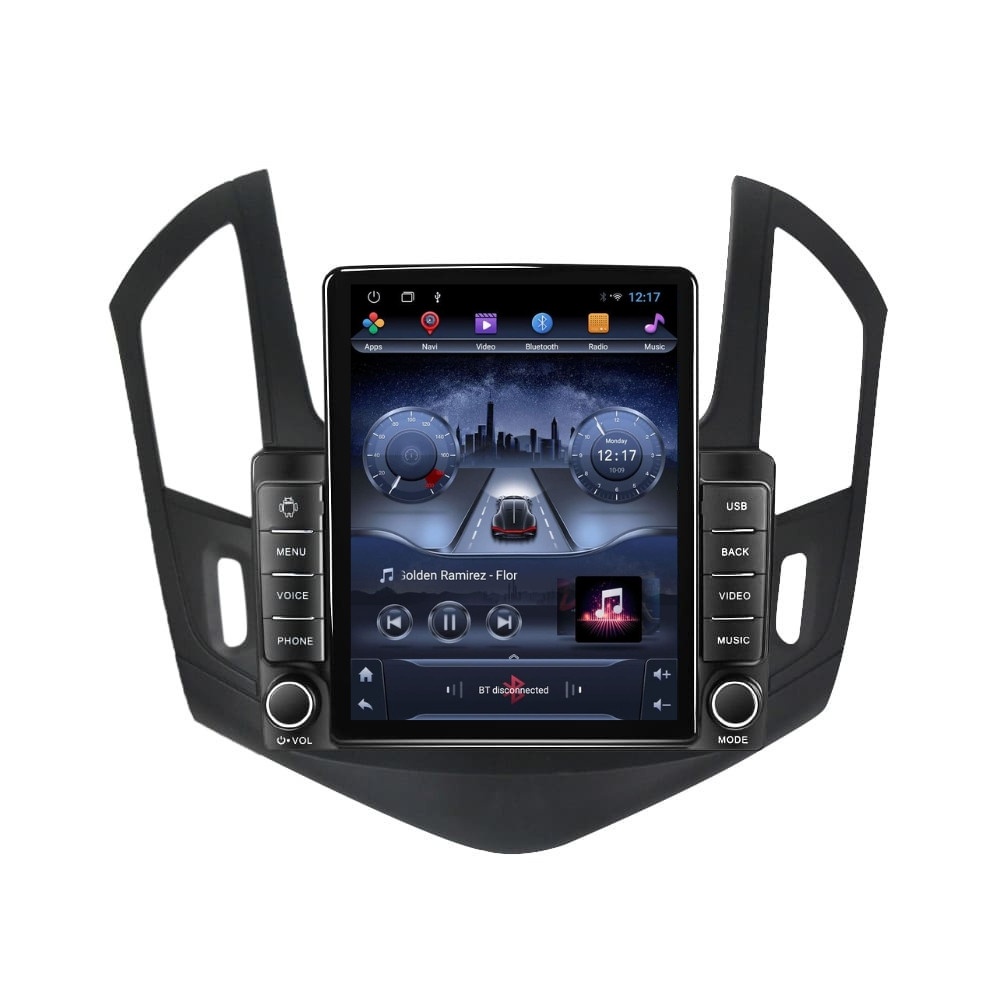 Navigatie dedicata cu Android Chevrolet Cruze 2013 - 2015, 2GB RAM, Radio GPS Dual Zone, Touchscreen IPS 9.7" HD tip Tesla, Internet Wi-Fi, Bluetooth, MirrorLink, USB
