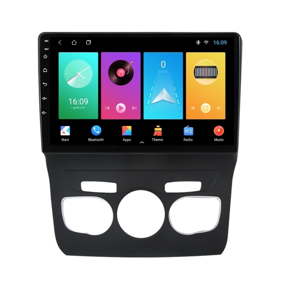 Navigatie dedicata cu Android Citroen C4 II 2009 - 2018, clima automata, 2GB RAM, Radio GPS Dual Zone, Display HD IPS 10" Touchscreen, Internet Wi-Fi, Bluetooth, MirrorLink, USB