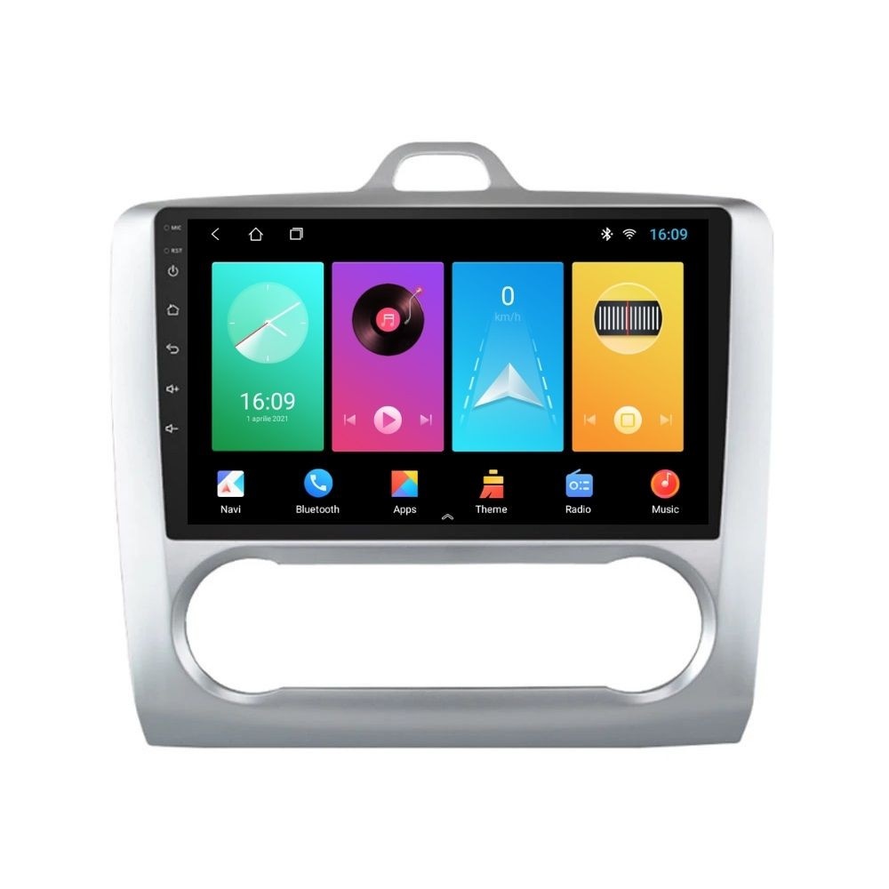 Navigatie dedicata cu Android Ford Focus II 2004 - 2011, clima automata, 2GB RAM, Radio GPS Dual Zone, Display HD IPS 9" Touchscreen, Internet Wi-Fi, Bluetooth, MirrorLink, USB