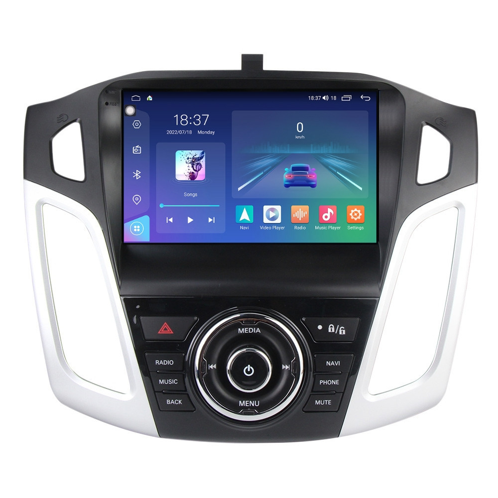 Navigatie dedicata cu Android Ford Focus III 2011 - 2018, 8GB RAM, Radio GPS Dual Zone, Display 2K QLED 9.5" Touchscreen, Internet Wi-Fi si slot SIM 4G, Bluetooth, MirrorLink, USB