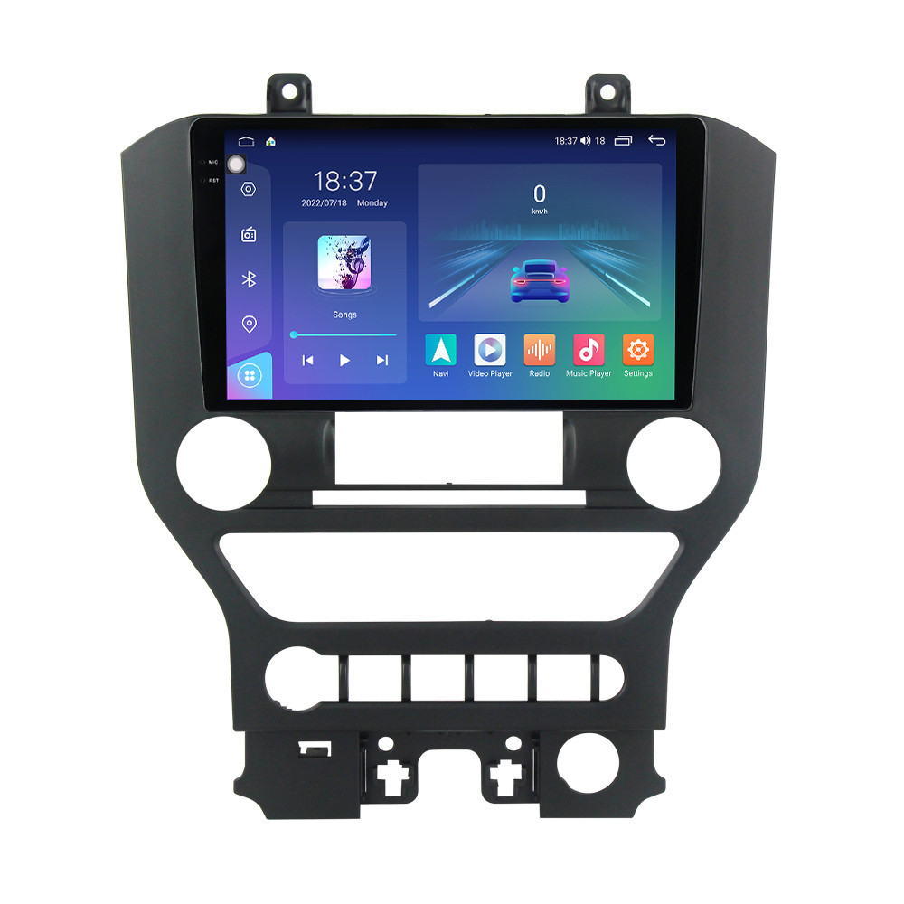 Navigatie dedicata cu Android Ford Mustang 2014 - 2021 cu navigatie originala, 8GB RAM, Radio GPS Dual Zone, Display 2K QLED 9.5" Touchscreen, Internet Wi-Fi si slot SIM 4G, Bluetooth, MirrorLink, USB