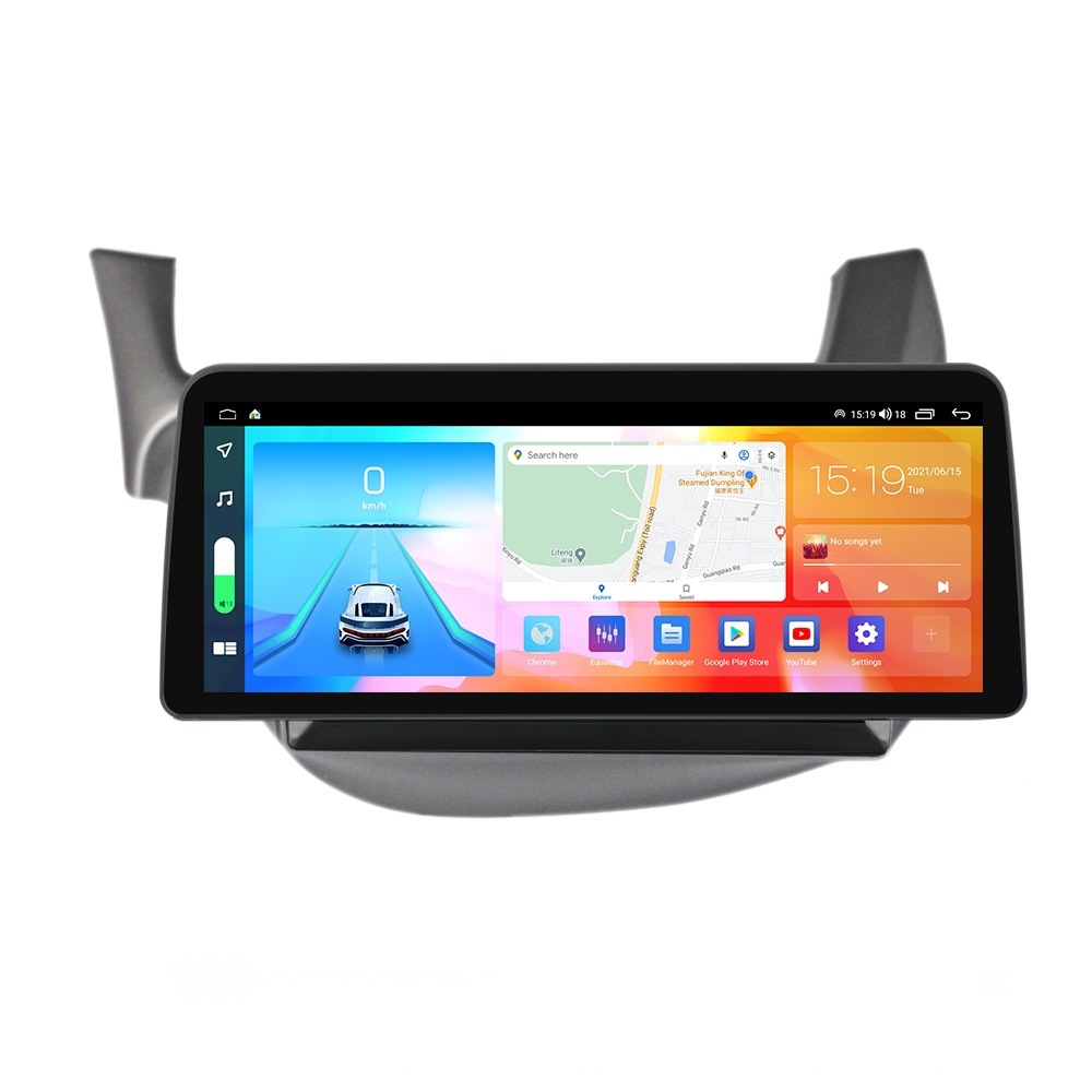 Navigatie dedicata cu Android Honda Jazz III 2007 - 2013, 8GB RAM, Radio GPS Dual Zone, Display QLED 12.3" Touchscreen, Internet Wi-Fi si slot SIM 4G, Bluetooth, MirrorLink, USB