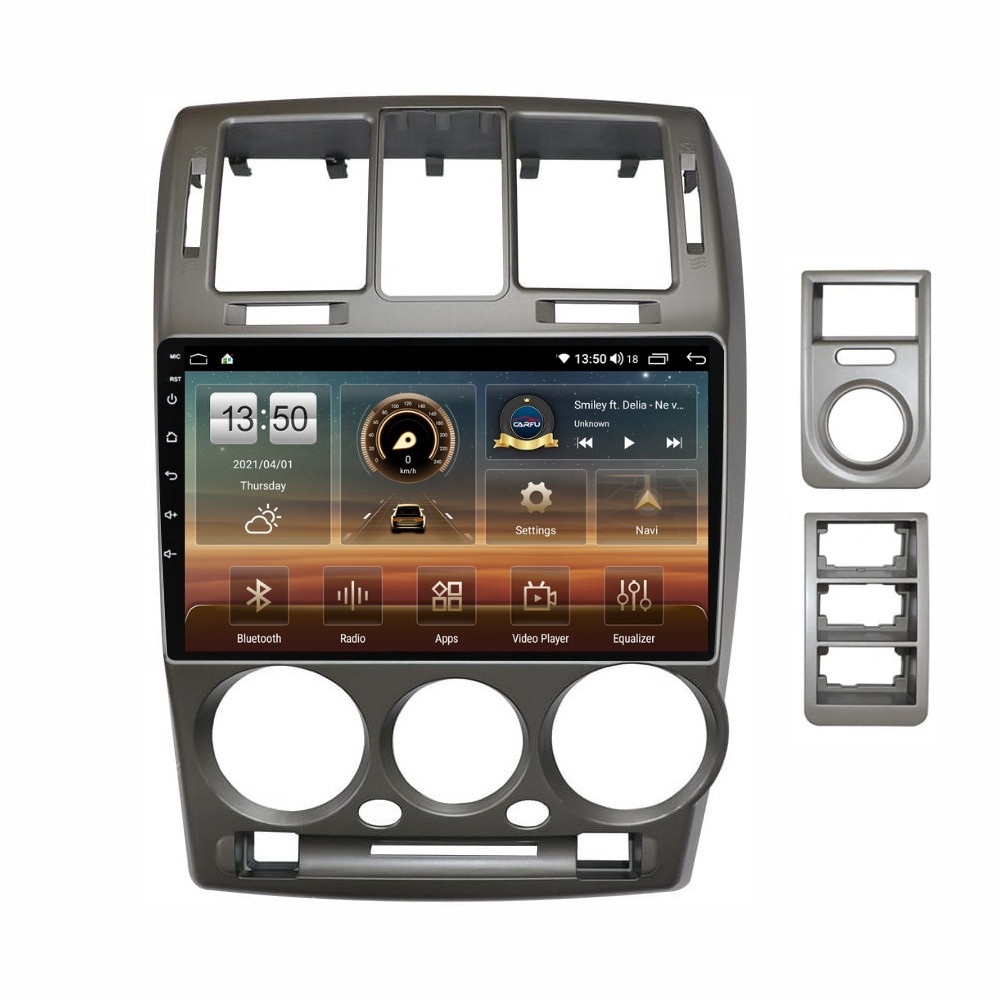 Navigatie dedicata cu Android Hyundai Getz 2001 - 2011, 4GB RAM, Radio GPS Dual Zone, Display HD QLED 9" Touchscreen, Internet Wi-Fi si slot SIM 4G, Bluetooth, MirrorLink, USB