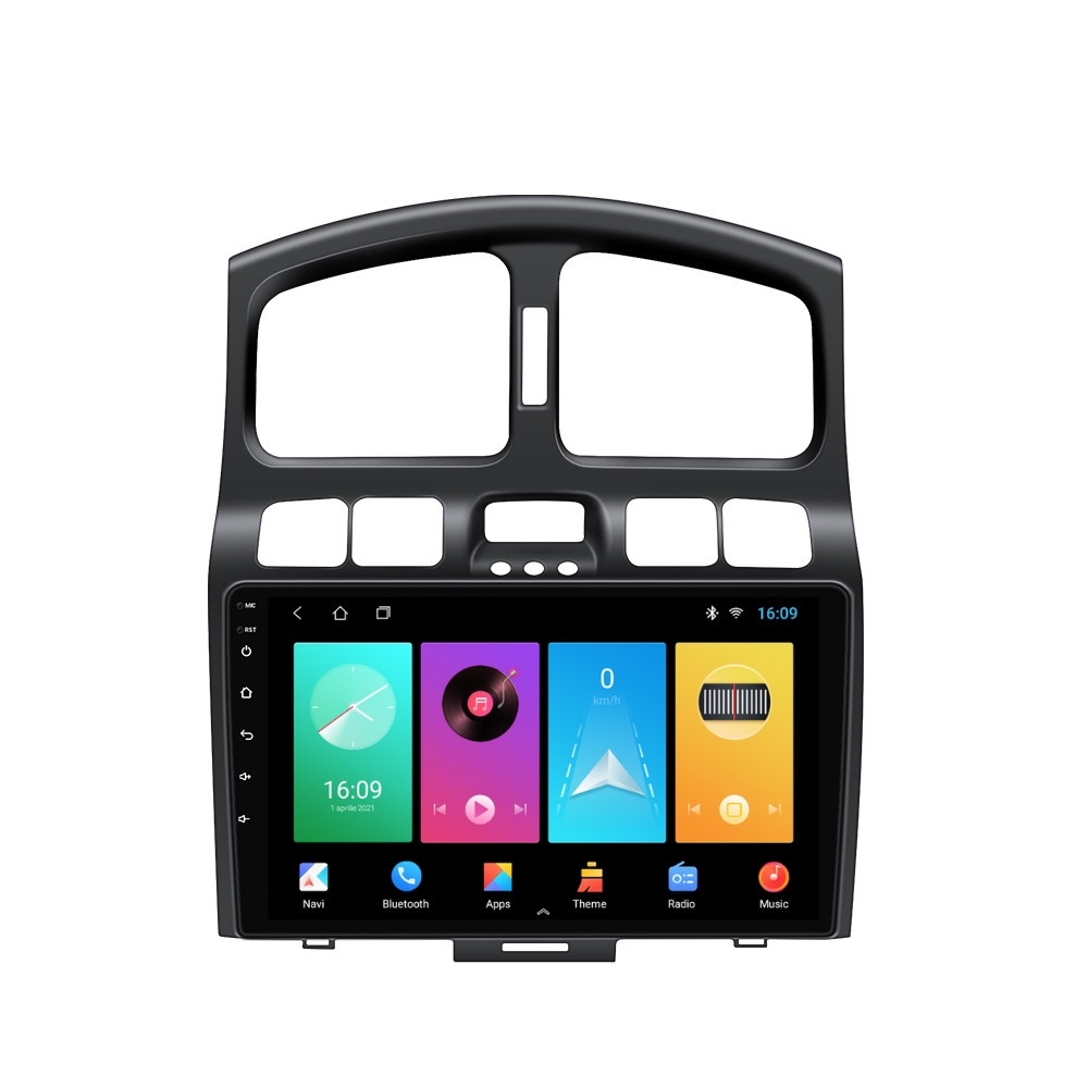 Navigatie dedicata cu Android Hyundai Santa Fe I 2000 - 2006, 2GB RAM, Radio GPS Dual Zone, Display HD IPS 9" Touchscreen, Internet Wi-Fi, Bluetooth, MirrorLink, USB