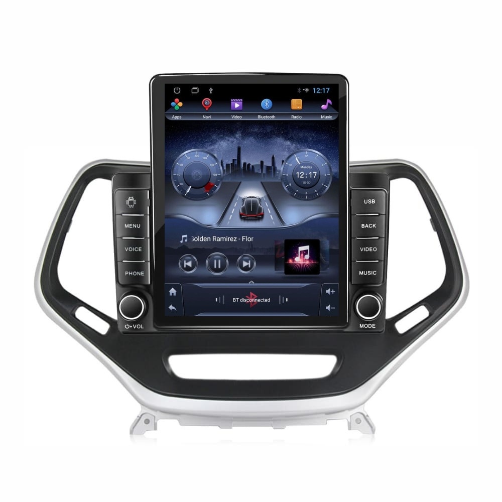Navigatie dedicata cu Android Jeep Cherokee V 2014 - 2019, 2GB RAM, Radio GPS Dual Zone, Touchscreen IPS 9.7" HD tip Tesla, Internet Wi-Fi, Bluetooth, MirrorLink, USB