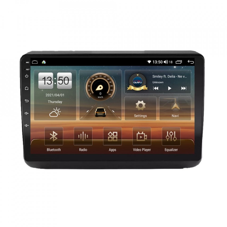 Navigatie dedicata cu Android Jeep Grand Cherokee IV 2014 - 2021, 6GB RAM, Radio GPS Dual Zone, Display HD QLED 9" Touchscreen, Internet Wi-Fi si slot SIM 4G, Bluetooth, MirrorLink, USB