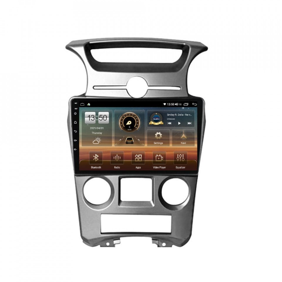 Navigatie dedicata cu Android KIA Carens III 2006 - 2013, clima automata, 8GB RAM, Radio GPS Dual Zone, Display HD QLED 9" Touchscreen, Internet Wi-Fi si slot SIM 4G, Bluetooth, MirrorLink, USB