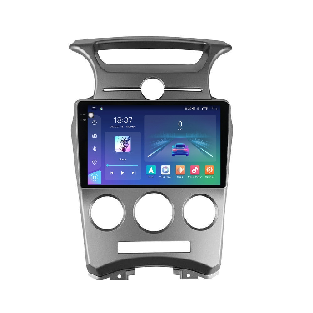 Navigatie dedicata cu Android KIA Carens III 2006 - 2013, clima manuala, 8GB RAM, Radio GPS Dual Zone, Display 2K QLED 9.5" Touchscreen, Internet Wi-Fi si slot SIM 4G, Bluetooth, MirrorLink,
