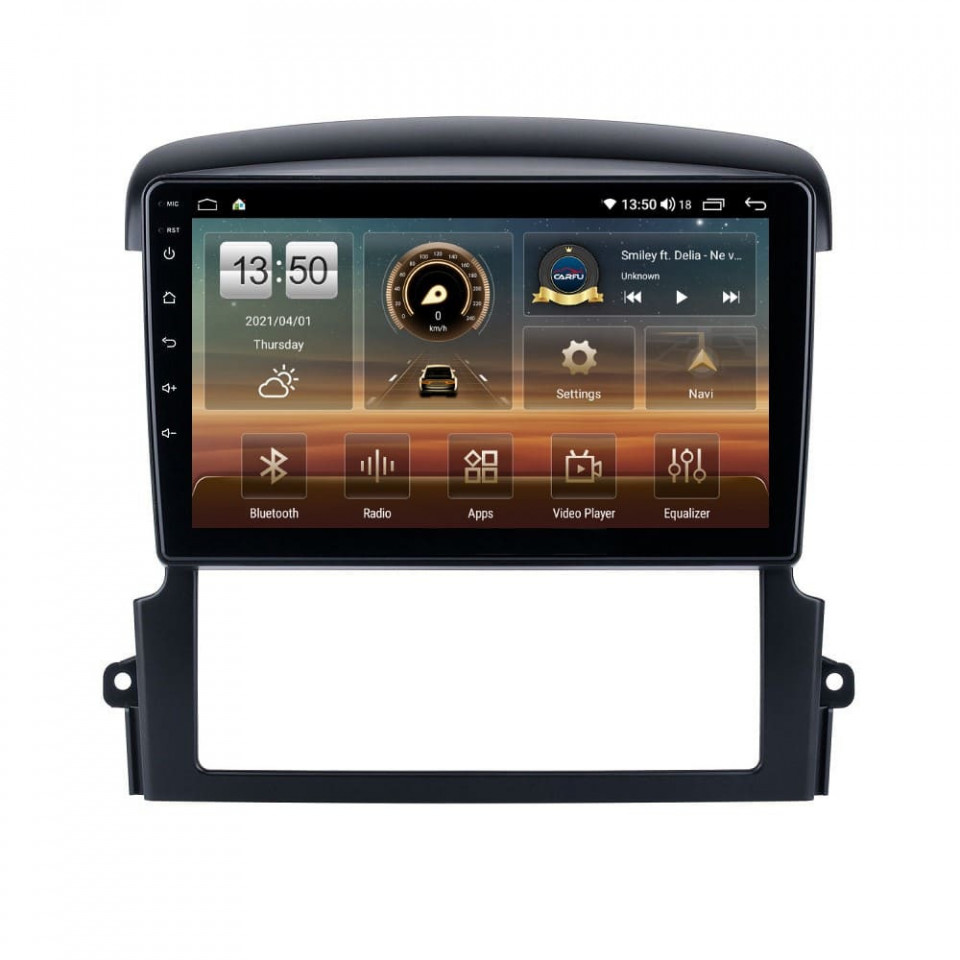 Navigatie dedicata cu Android KIA Sorento I 2006 - 2009, 8GB RAM, Radio GPS Dual Zone, Display HD QLED 9" Touchscreen, Internet Wi-Fi si slot SIM 4G, Bluetooth, MirrorLink, USB
