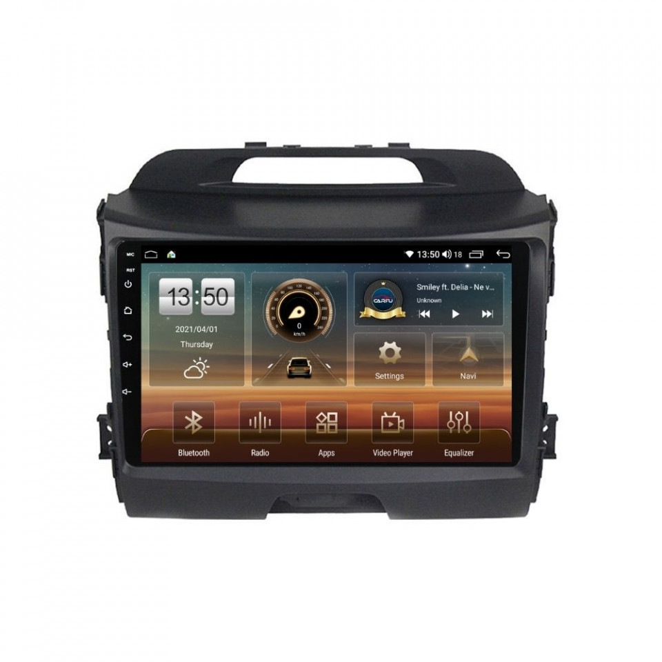 Navigatie dedicata cu Android KIA Sportage 2010 - 2016, 8GB RAM, Radio GPS Dual Zone, Display HD QLED 9" Touchscreen, Internet Wi-Fi si slot SIM 4G, Bluetooth, MirrorLink, USB