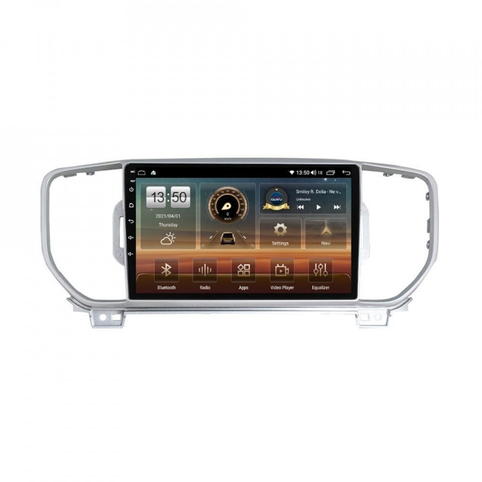 Navigatie dedicata cu Android KIA Sportage 2016 - 2018, 8GB RAM, Radio GPS Dual Zone, Display HD QLED 9" Touchscreen, Internet Wi-Fi si slot SIM 4G, Bluetooth, MirrorLink, USB