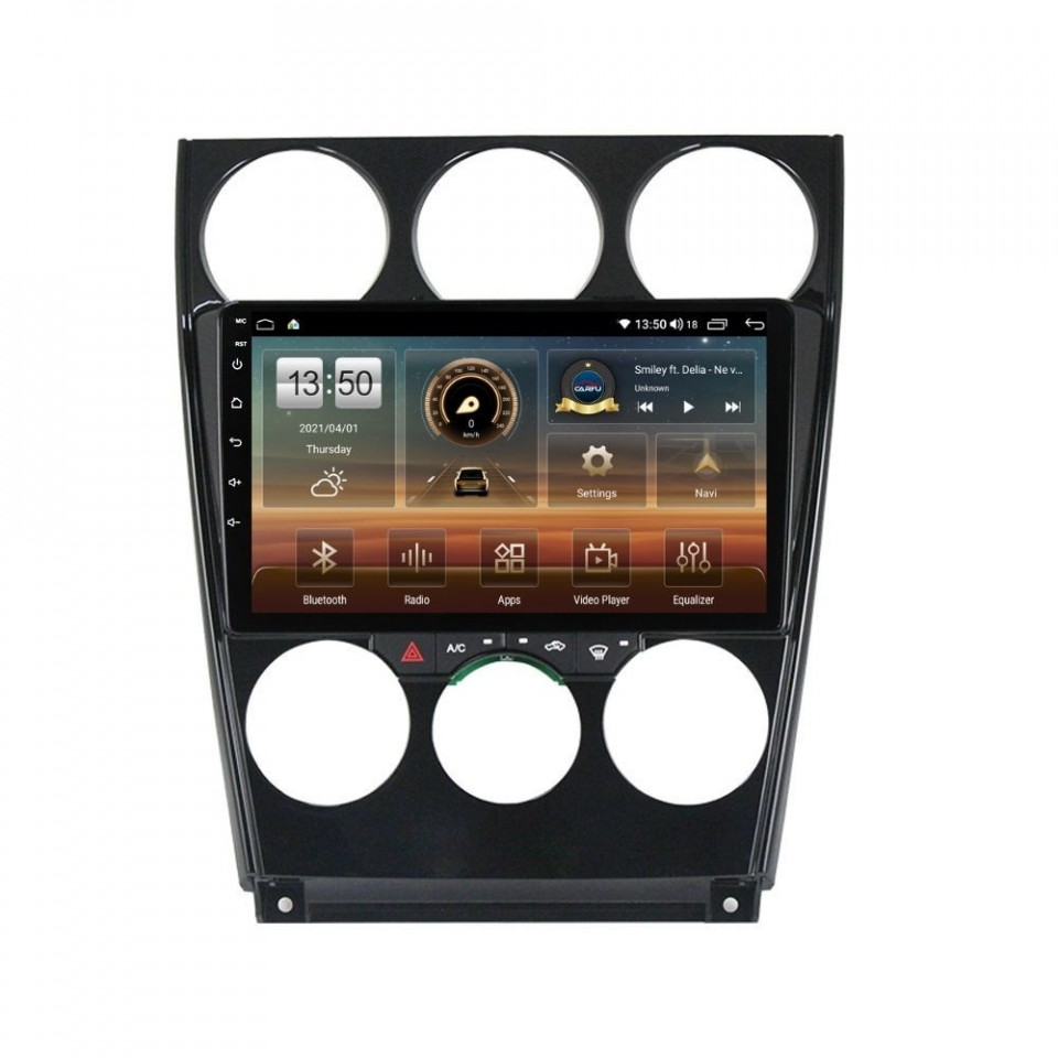 Navigatie dedicata cu Android Mazda 6 2002 - 2008, 8GB RAM, Radio GPS Dual Zone, Display HD QLED 9" Touchscreen, Internet Wi-Fi si slot SIM 4G, Bluetooth, MirrorLink, USB