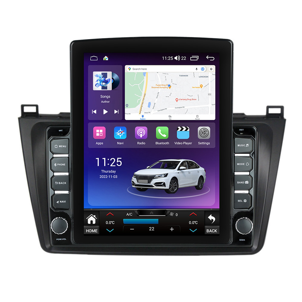 Navigatie dedicata cu Android Mazda 6 2008 - 2013, 8GB RAM, Radio GPS Dual Zone, Touchscreen IPS 9.7" HD tip Tesla, Internet Wi-Fi si slot SIM 4G, Bluetooth, MirrorLink, USB