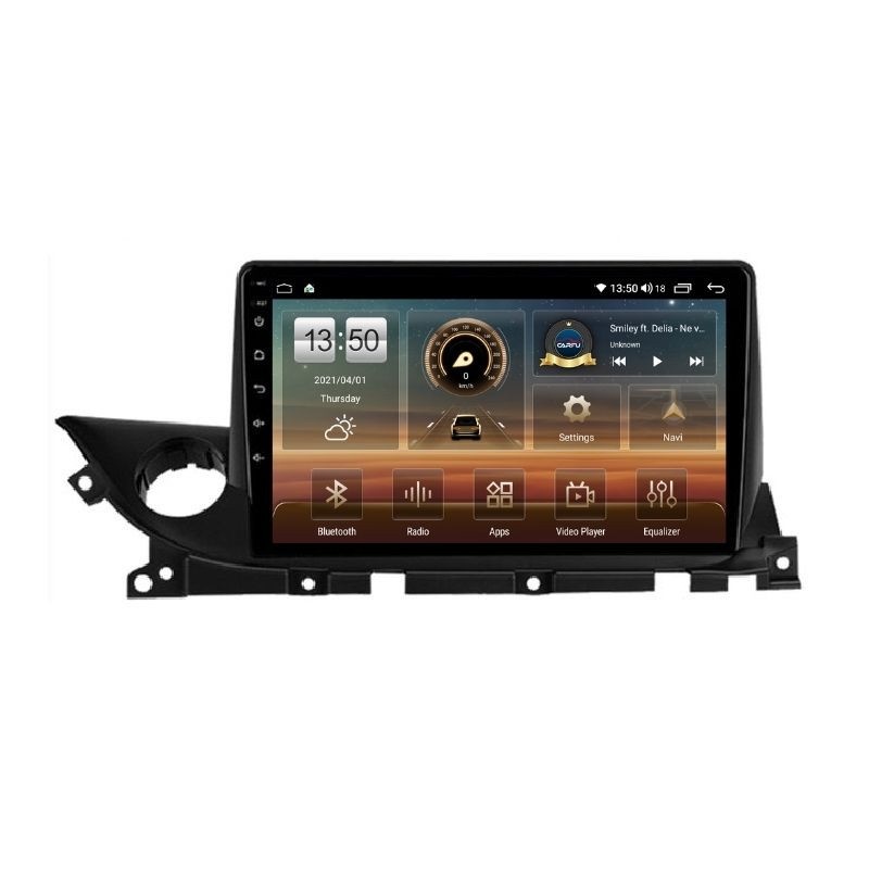 Navigatie dedicata cu Android Mazda 6 dupa 2018, 4GB RAM, Radio GPS Dual Zone, Display HD QLED 9" Touchscreen, Internet Wi-Fi si slot SIM 4G, Bluetooth, MirrorLink, USB