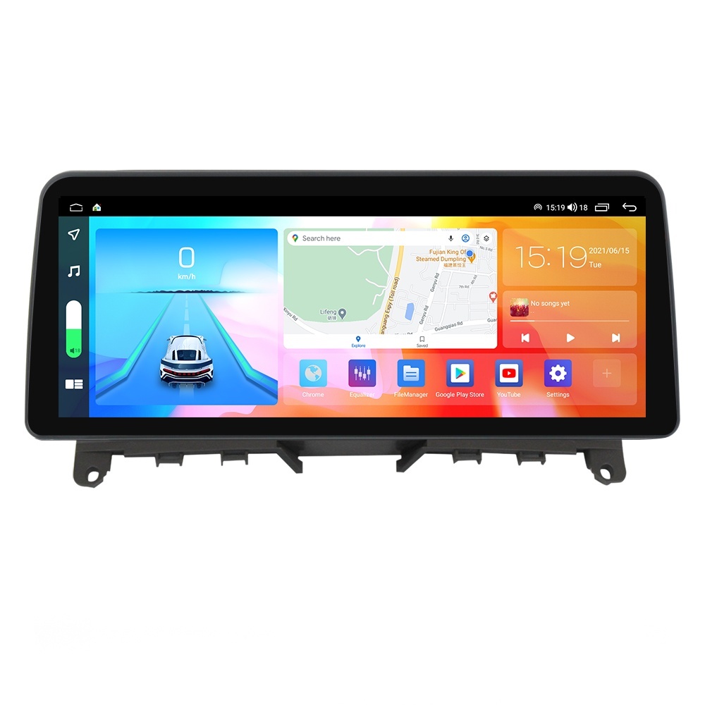 Navigatie dedicata cu Android Mercedes C-Class W204 2007 - 2011, 4GB RAM, Radio GPS Dual Zone, Display QLED 12.3" Touchscreen, Internet Wi-Fi si slot SIM 4G, Bluetooth, MirrorLink, USB