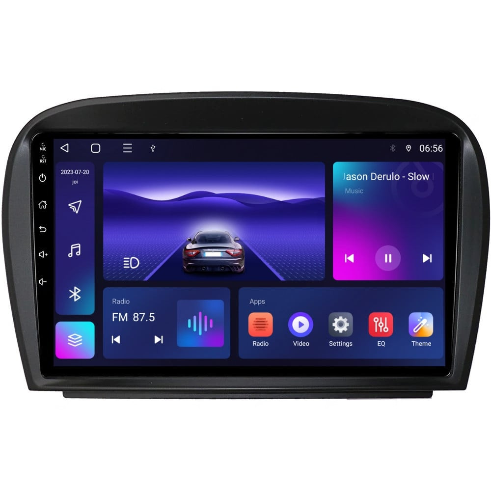 Navigatie dedicata cu Android Mercedes SL R230 2001 - 2012, 3GB RAM, Radio GPS Dual Zone, Display HD QLED 9" Touchscreen, Internet Wi-Fi si slot SIM 4G, Bluetooth, MirrorLink, USB