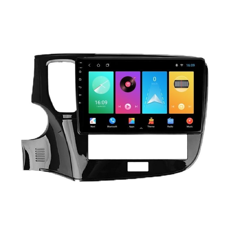 Navigatie dedicata cu Android Mitsubishi Outlander III 2019 - 2021, 2GB RAM, Radio GPS Dual Zone, Display HD IPS 10" Touchscreen, Internet Wi-Fi, Bluetooth, MirrorLink, USB