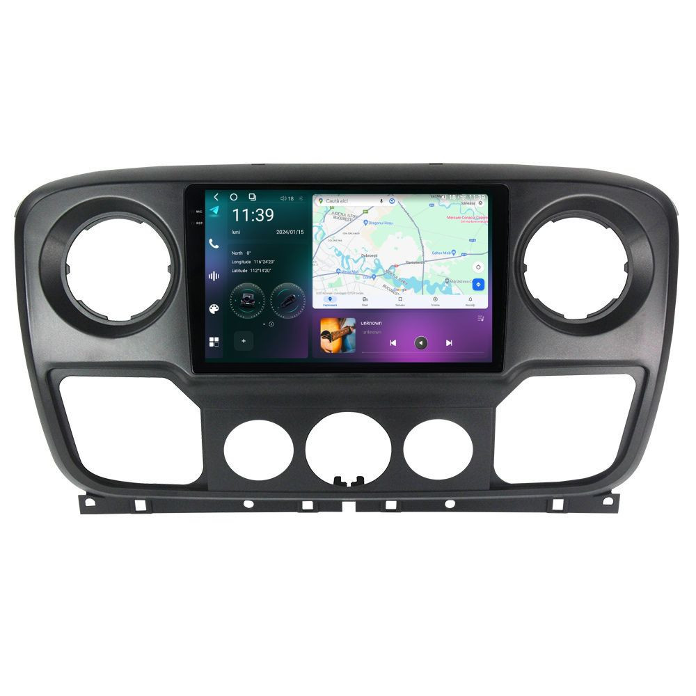 Navigatie dedicata cu Android Renault Master III 2010 - 2019, 12GB RAM, Radio GPS Dual Zone, Display 2K QLED 10.36" Touchscreen, Internet Wi-Fi si slot SIM 4G, Bluetooth, MirrorLink, USB