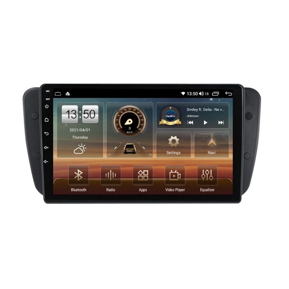 Navigatie dedicata cu Android Seat Ibiza IV 2008 - 2013, 4GB RAM, Radio GPS Dual Zone, Display HD QLED 9" Touchscreen, Internet Wi-Fi si slot SIM 4G, Bluetooth, MirrorLink, USB