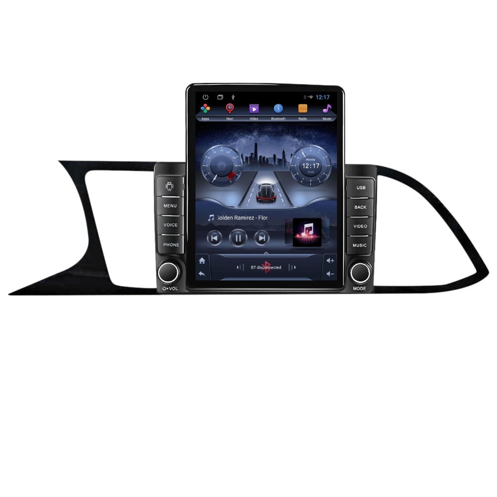 Navigatie dedicata cu Android Seat Leon 5F 2013 - 2020, 2GB RAM, Radio GPS Dual Zone, Touchscreen IPS 9.7" HD tip Tesla, Internet Wi-Fi, Bluetooth, MirrorLink, USB