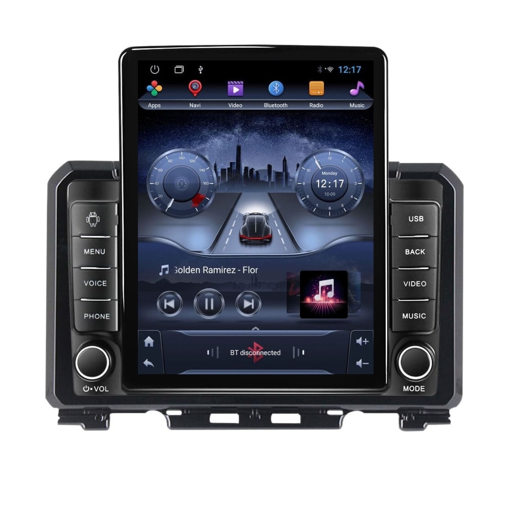 Navigatie dedicata cu Android Suzuki Jimny dupa 2018, 2GB RAM, Radio GPS Dual Zone, Touchscreen IPS 9.7" HD tip Tesla, Internet Wi-Fi, Bluetooth, MirrorLink, USB